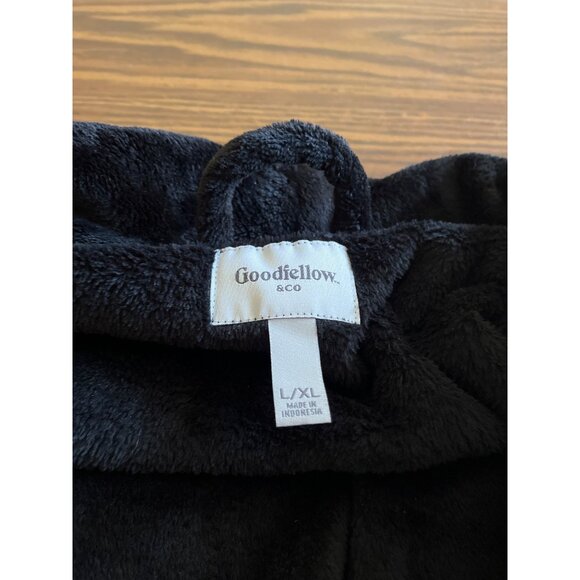 Goodfellow & Co. men’s black belted robe size L/XL - Picture 3 of 6